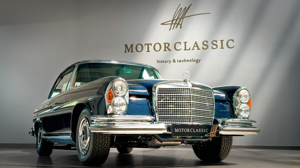 a restored classic car